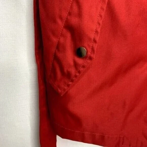 Zara Basic Red Zafari Jacket with Belt Size Medium Pre-owned - Picture 7 of 9